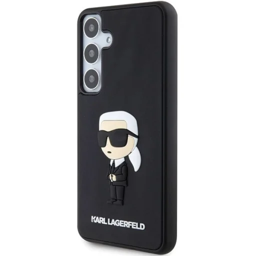 Karl Lagerfeld 3D Rubber Ikonik tok Samsung Galaxy S24+ - fekete - 2