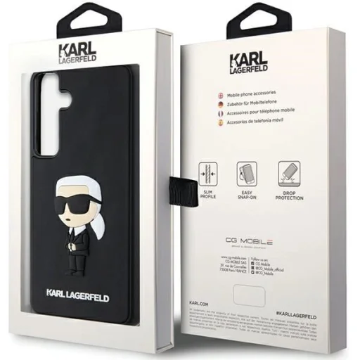 Karl Lagerfeld 3D Rubber Ikonik tok Samsung Galaxy S24+ - fekete - 8