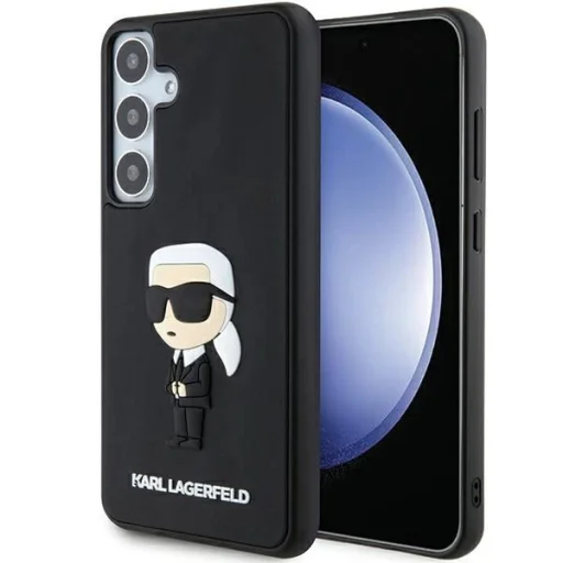 Karl Lagerfeld 3D Rubber Ikonik tok Samsung Galaxy S24+ - fekete - 1