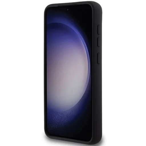 Karl Lagerfeld Szilikon Karl & Choupette Fém Kitűző tok Samsung Galaxy S23+ - fekete - 5