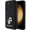 Karl Lagerfeld Szilikon Karl & Choupette Fém Pin tok Samsung Galaxy S23 - fekete thumbnail
