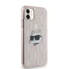 Karl Lagerfeld IML Choupette Head & Monogram tok iPhone 11 - rózsaszín - 4