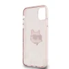 Karl Lagerfeld IML Choupette Head & Monogram tok iPhone 11 - rózsaszín - 7