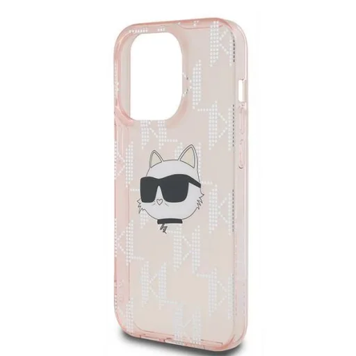 Karl Lagerfeld IML Choupette Head & Monogram tok iPhone 13 Pro Max - rózsaszín - 6