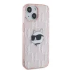 Karl Lagerfeld IML Choupette Head & Monogram tok iPhone 13 - rózsaszín - 4