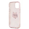 Karl Lagerfeld IML Choupette Head & Monogram tok iPhone 13 - rózsaszín - 7