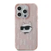  iPhone 15 Pro Max rózsaszín Karl Lagerfeld IML Choupette Head & Monogram tok thumbnail