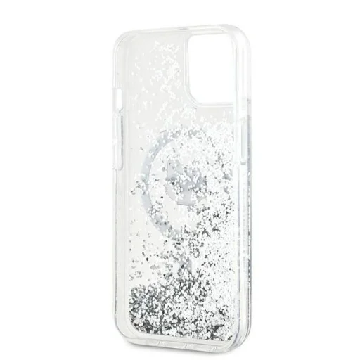 Karl Lagerfeld Liquid Glitter Choupette Head MagSafe tok iPhone 13 - átlátszó - 7