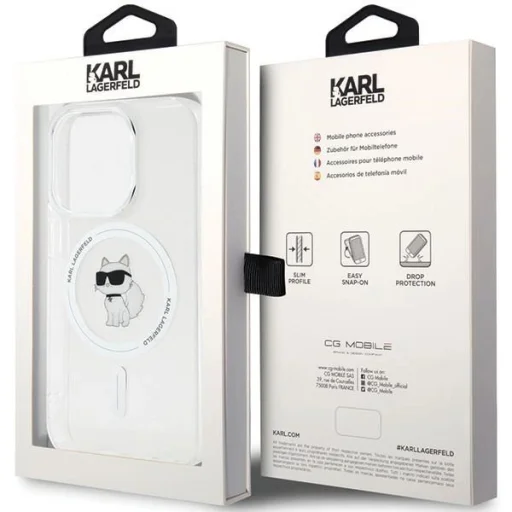 Karl Lagerfeld IML Choupette MagSafe tok iPhone 13 Pro Max - átlátszó - 8