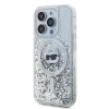 Karl Lagerfeld Liquid Glitter Choupette Head MagSafe tok iPhone 14 Pro-hoz - átlátszó - 2