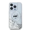 Karl Lagerfeld Liquid Glitter Choupette Head MagSafe tok iPhone 14 Pro-hoz - átlátszó - 3