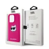  iPhone 15 Pro Max Karl Lagerfeld Silicone Choupette Head MagSafe tok - rózsaszín - 8