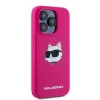  iPhone 15 Pro Max Karl Lagerfeld Silicone Choupette Head MagSafe tok - rózsaszín - 4
