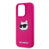  iPhone 15 Pro Max Karl Lagerfeld Silicone Choupette Head MagSafe tok - rózsaszín - 6