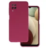 Silicone Lite tok Samsung Galaxy A12/M12 burgundy