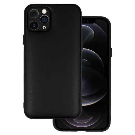 Bőr 3D tok iPhone 11 Pro design 1 fekete - 1