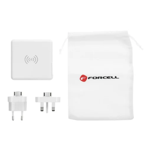 FORCELL F-ENERGY multifunkciós töltő 15W 4in1 USB/USB-C csatlakozóval, 8000mAh power bankkal és vezeték nélküli töltéssel - 3