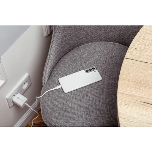 FORCELL F-ENERGY TFK-TC-25WPD utazó töltő Type C + Type C to Type C PD Q.C 3A 25W fehér - 19