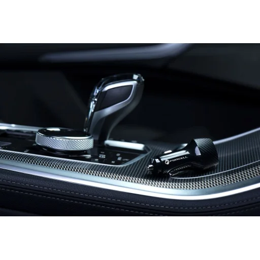 FORCELL F-ENERGY Carbon CC50-1AC nabíjačka do auta s káblom USB-A na USB-C PD QC3.0 3A 38W čierna - 20