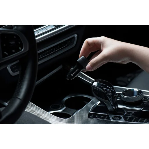 FORCELL F-ENERGY Carbon CC50-1AC nabíjačka do auta s káblom USB-A na USB-C PD QC3.0 3A 38W čierna - 22