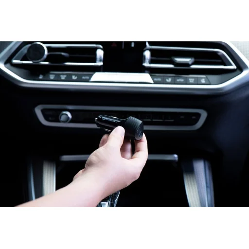 FORCELL CARBON autós töltő Type C 3.0 PD20W + Type C 3.0 PD20W CC50-2C fekete (Összesen 40W) - 14