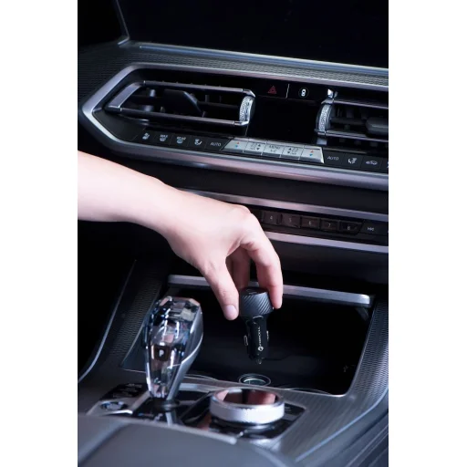 FORCELL CARBON autós töltő Type C 3.0 PD20W + Type C 3.0 PD20W CC50-2C fekete (Összesen 40W) - 16