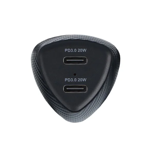 FORCELL CARBON autós töltő Type C 3.0 PD20W + Type C 3.0 PD20W CC50-2C fekete (Összesen 40W) - 9