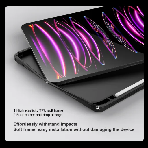 Nillkin CamShield fliptok iPad Pro 11 2020/2021/2022 Fekete - 9