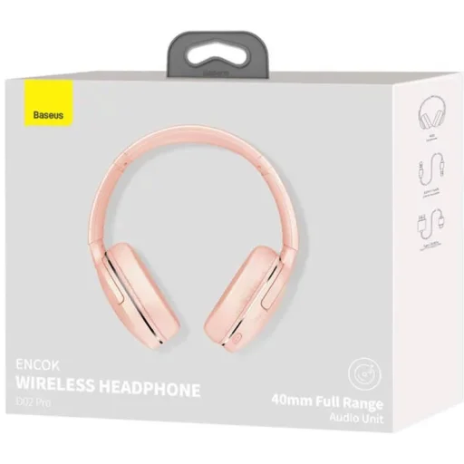 Baseus NGTD010304 Encok D02 Pro vezeték nélküli fejhallgató, rózsaszín - 5