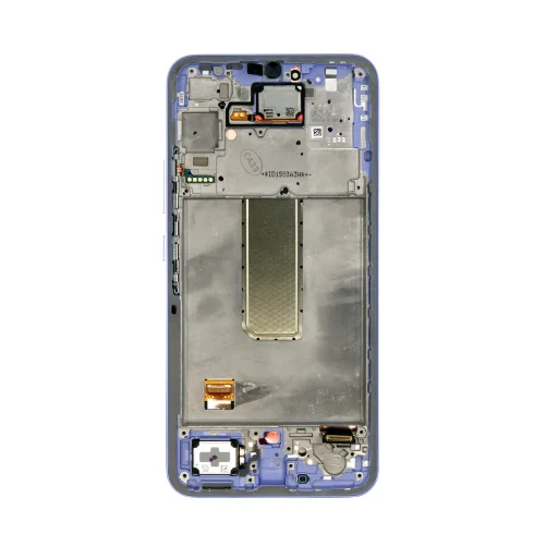 LCD kijelző + Érintőegység + Előlap Samsung A346B Galaxy A34 5G Lila (Szervíz csomag) - 2