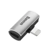 BASEUS adapter 2in1 Lightning to 2 x Lightning CAL46-S1 ezüst fekete, adapter thumbnail