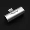 BASEUS adapter 2in1 Lightning to 2 x Lightning CAL46-S1 ezüst fekete, adapter thumbnail