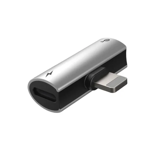 BASEUS adapter 2in1 Lightning to 2 x Lightning CAL46-S1 ezüst fekete, adapter - 3