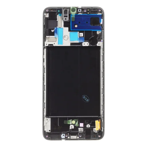 LCD kijelző + Érintő Egység Samsung A705 Galaxy A70 Fekete (Szerviz csomag) - 2