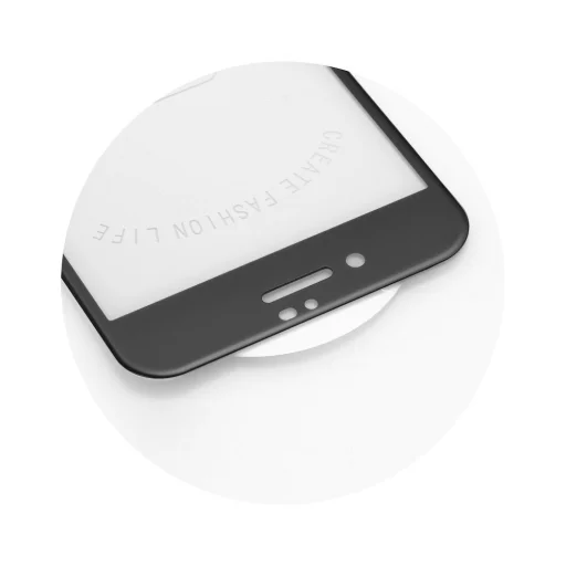 5D Full Glue Edzett Üveg - iPhone X / XS / 11 Pro (MATT) fekete üvegfólia - 4