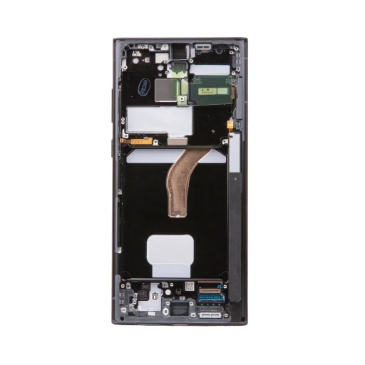 LCD kijelző + Érintő egység + Előlap Samsung S908B Galaxy S22 Ultra Phantom Graphite (Service Pack) - 2