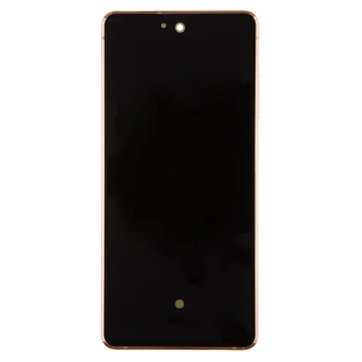 LCD kijelző + Érintőegység + Előlap Samsung G781 5G Galaxy S20 FE Narancssárga felhő (Szerviz csomag) - 1