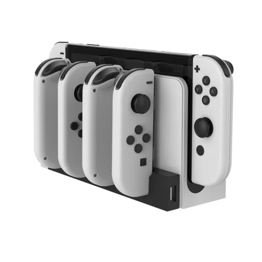 iPega 9186 Töltő Dokkoló N-Switch és Joy-Con számára Fehér/Fekete - 4
