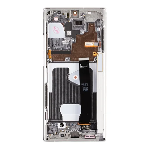 LCD kijelző + Érintőpanel Samsung N985/N986 Galaxy Note 20 Ultra 4G/5G Mystic White Kamera nélkül (Szervíz csomag) - 2