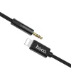 HOCO kábel AUX Jack 3.5 mm Lightning UPA13 fekete thumbnail
