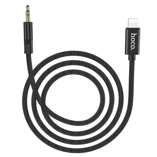 HOCO kábel AUX Jack 3.5 mm Lightning UPA13 fekete - 4