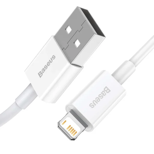 BASEUS USB A - Lightning 2,4A Superior CALYS-B02 1,5 m fehér - 2