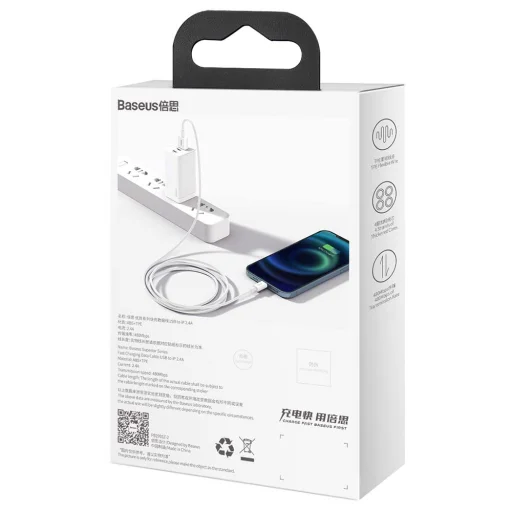 BASEUS USB A - Lightning 2,4A Superior CALYS-B02 1,5 m fehér - 9