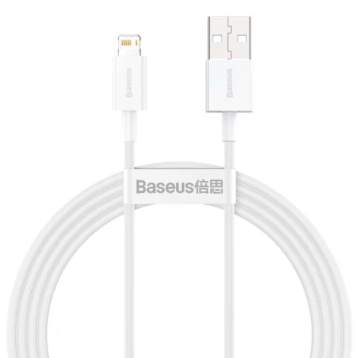 BASEUS USB A - Lightning 2,4A Superior CALYS-B02 1,5 m fehér - 1