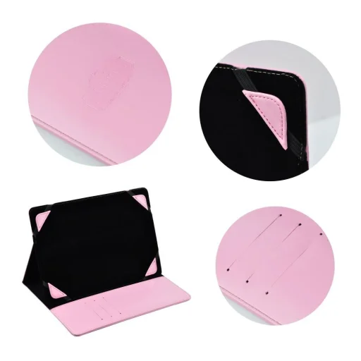 BLUN univerzális tok tabletekhez 8" (UNT) rózsaszín tok - 4