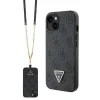 GUESS tok iPhone 13-hoz GUHCP13MP4TDSCPK (Metal Logo Stars Crossbody) fekete thumbnail