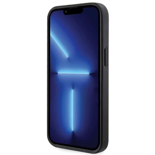 GUESS tok iPhone 13-hoz GUHCP13MP4TDSCPK (Metal Logo Stars Crossbody) fekete - 5