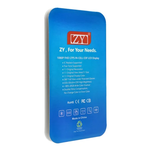 LCD kijelző iPhone 14 digitalizálóval fekete (ZY-LTPS) IC áthelyezhető - 2