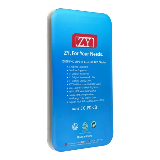 LCD Kijelző iPhone 13 Pro érintőpanellel fekete (ZY-LTPS) IC Átvihető - 2