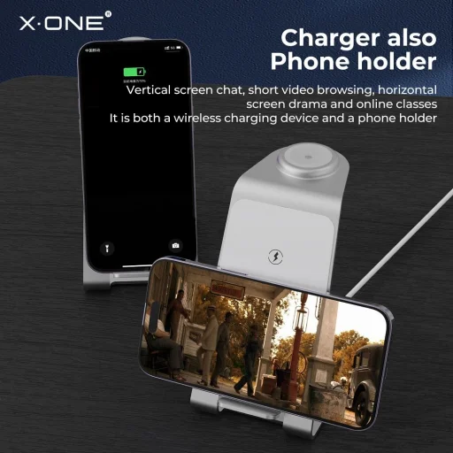 Vezeték nélküli töltőállvány X-ONE 3 az 1-ben 22W - 11